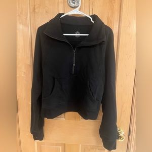Scuba Oversized Funnel-Neck Half Zip